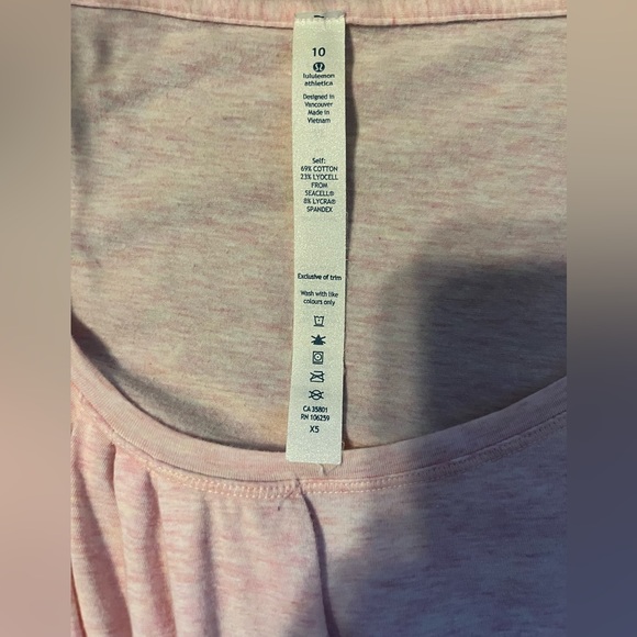 Lululemon Short Sleeve Top - Picture 6 of 7